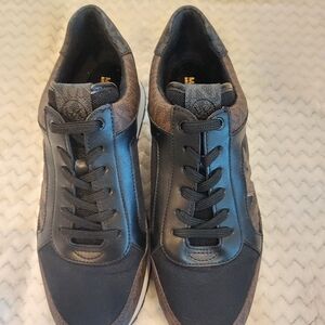 Michael Kors Black and Brown With Gold Accent Women's Trainers